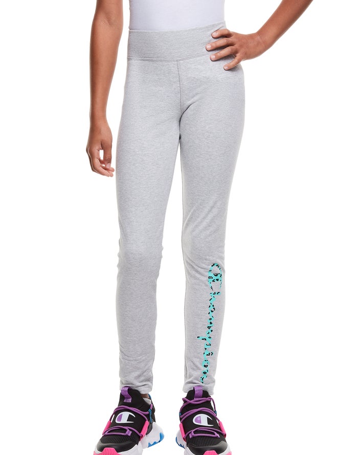 Champion Leopard Print Legging Meisjes - Grijs - Belgie 0471PAQXE